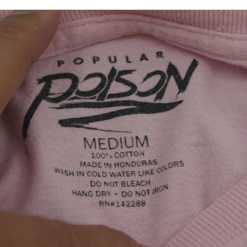 Popular Poison Mens Tokyo Japan Mount Fuji Graphic T-Shirt Pink Medium Cotton - Picture 4 of 10
